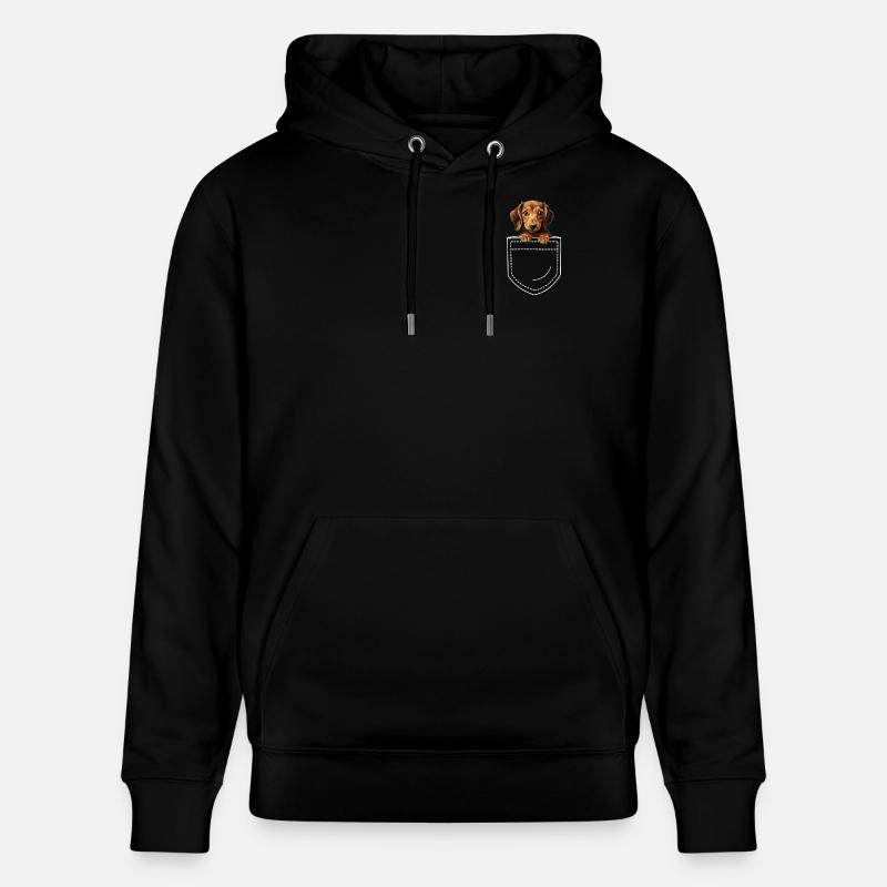 Chien Teckel Teckel - Sweat à capuche bio CRUISER Stanley/Stella Unisexe - noir