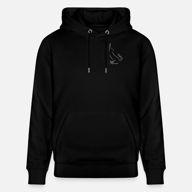 Chat - Sweat à capuche bio CRUISER Stanley/Stella Unisexe - noir