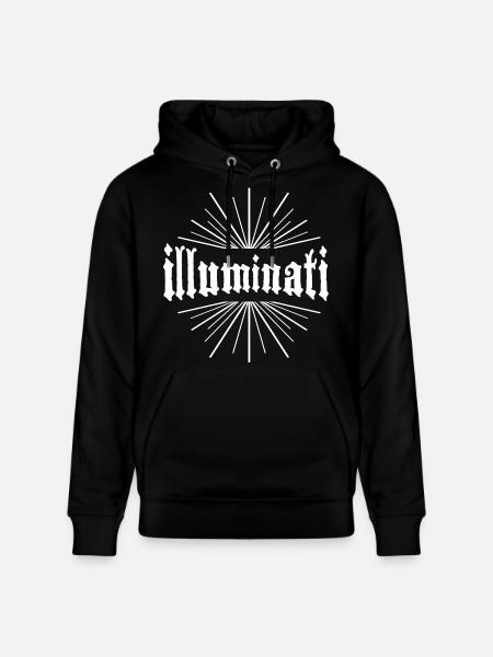 illuminati hemmelige magi køligt krave lys sjov co - Stanley/Stella CRUISER økologisk unisex-hoodie - sort