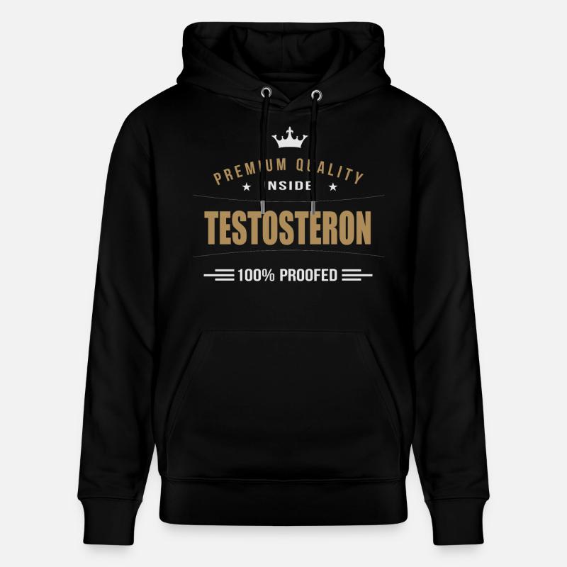 Testostérone - Sweat à capuche bio CRUISER Stanley/Stella Unisexe - noir