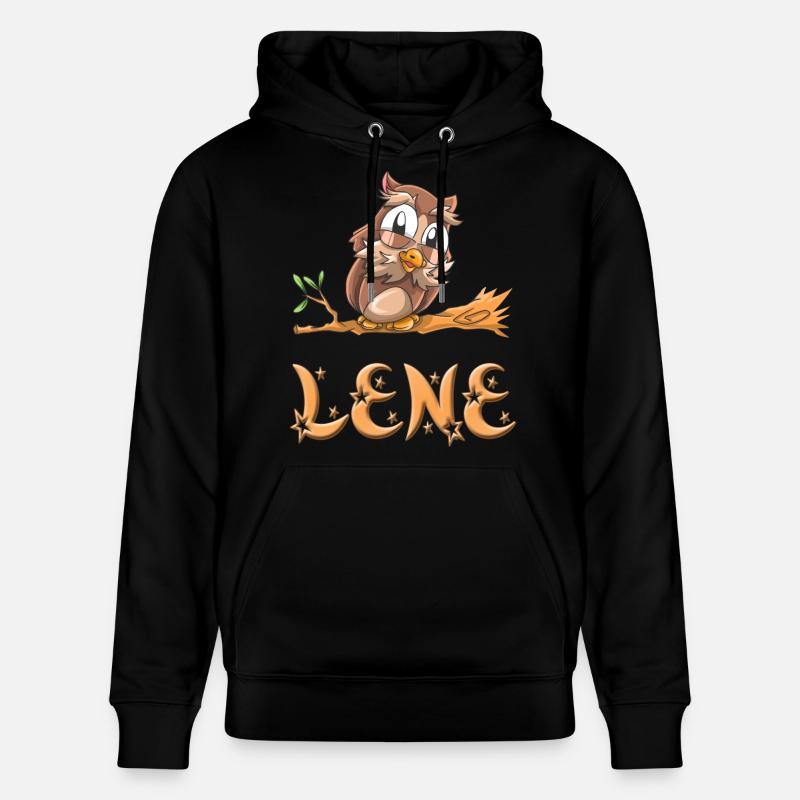 Eule Lene - Stanley/Stella Unisex Bio-Hoodie CRUISER  - Schwarz