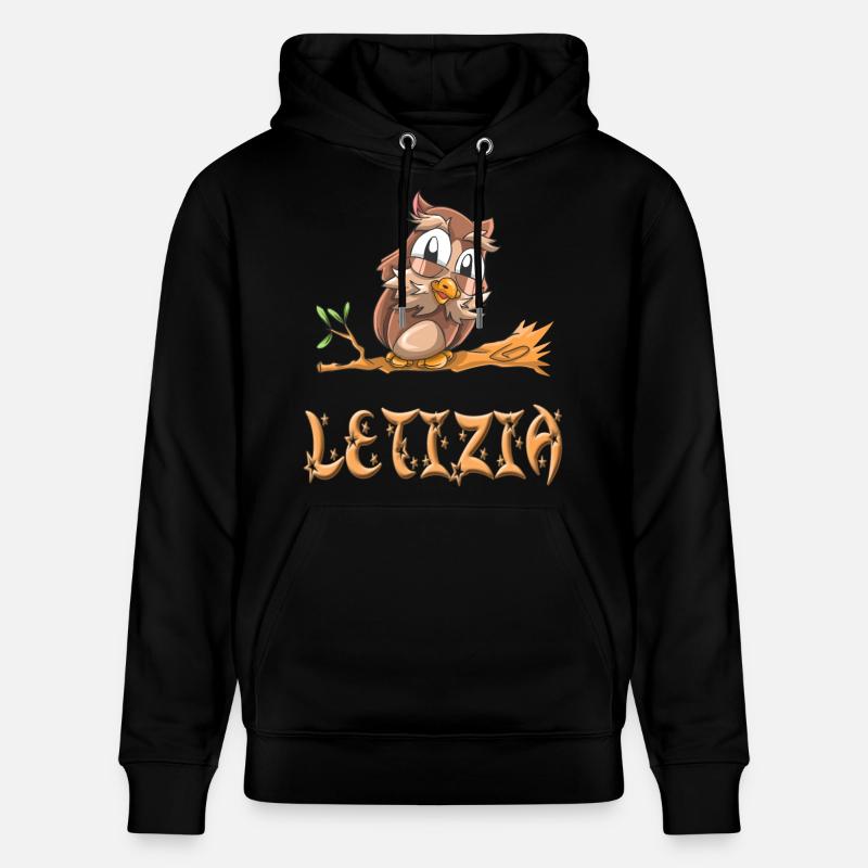 Eule Letizia - Stanley/Stella Unisex Bio-Hoodie CRUISER  - Schwarz