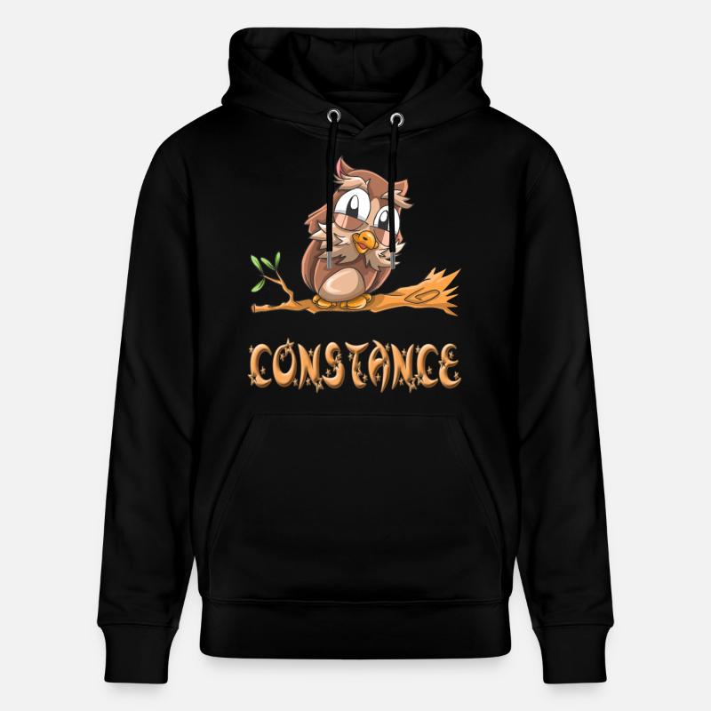 Eule Constance - Stanley/Stella Unisex Bio-Hoodie CRUISER  - Schwarz