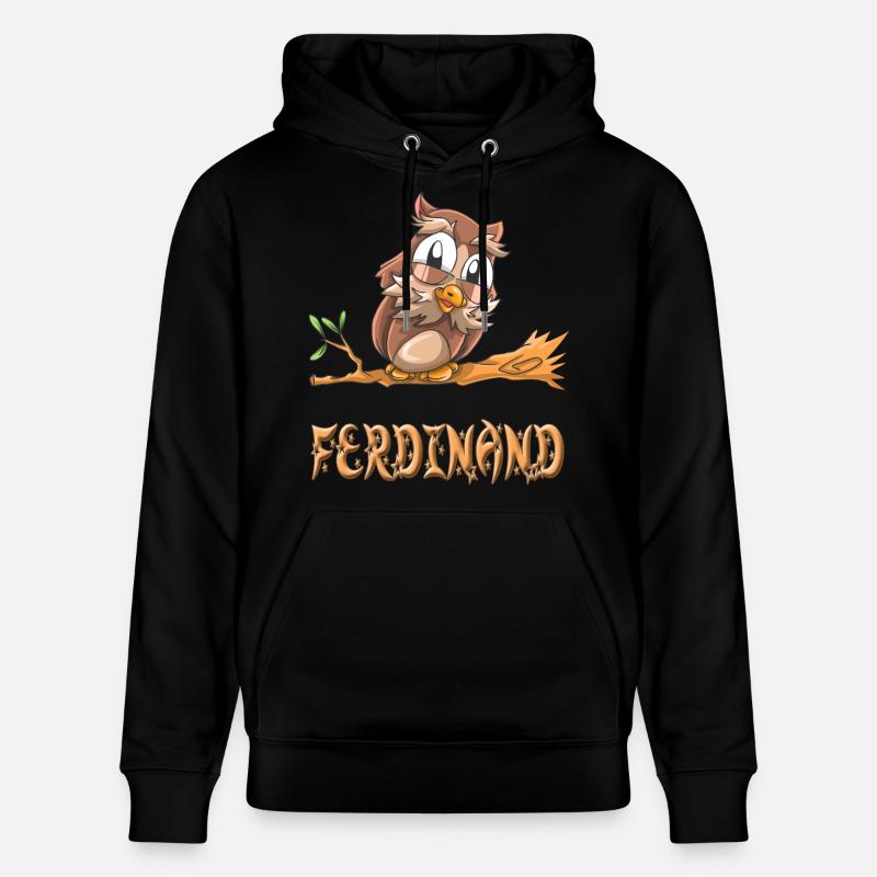 Chouette Ferdinand - Sweat à capuche bio CRUISER Stanley/Stella Unisexe - noir