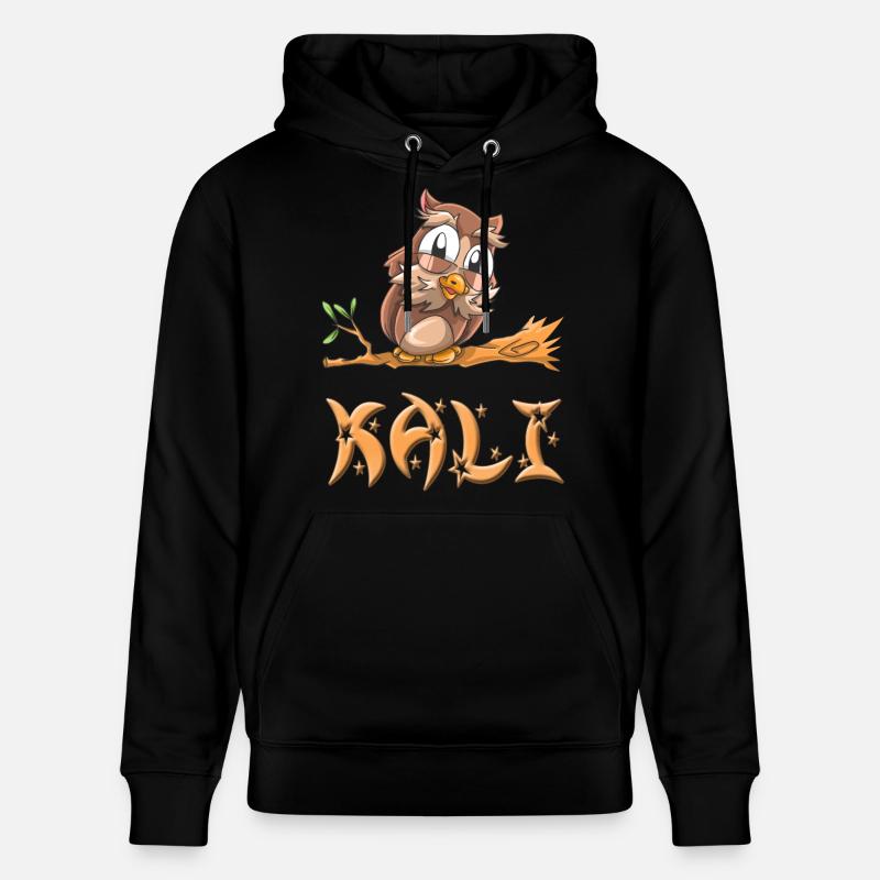 Eule Kali - Stanley/Stella Unisex Bio-Hoodie CRUISER  - Schwarz