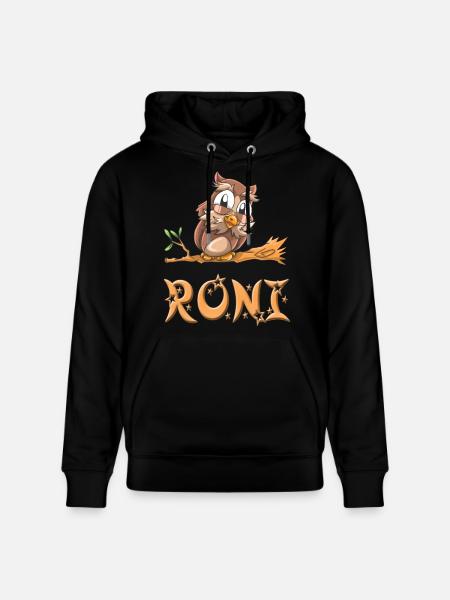 Owl Roni - Stanley/Stella CRUISER Unisex Organic Hoodie - black