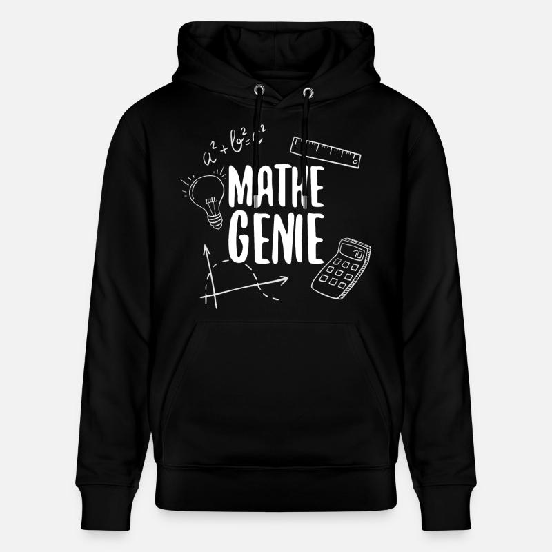 Génie mathématique génie arithmétique - Sweat à capuche bio CRUISER Stanley/Stella Unisexe - noir
