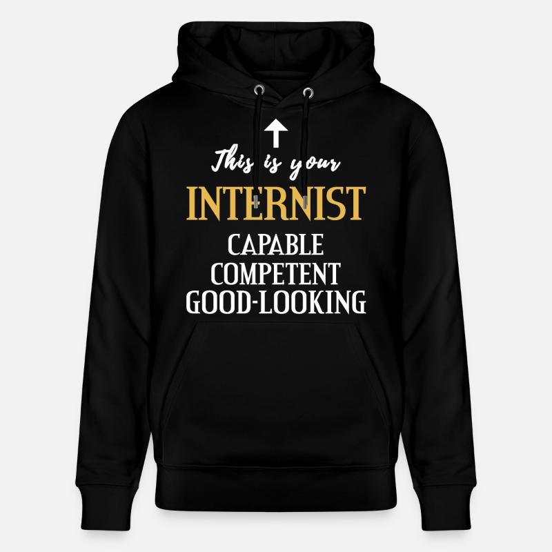 Médecin interniste compétent beau cadeau - Sweat à capuche bio CRUISER Stanley/Stella Unisexe - noir