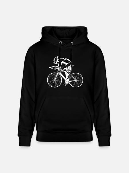 Racing cyclist - Stanley/Stella CRUISER Unisex Organic Hoodie - black