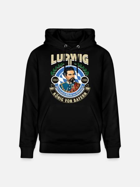 KÖNIG LUDWIG VON BAYERN - Stanley/Stella Unisex Bio-Hoodie CRUISER  - Schwarz