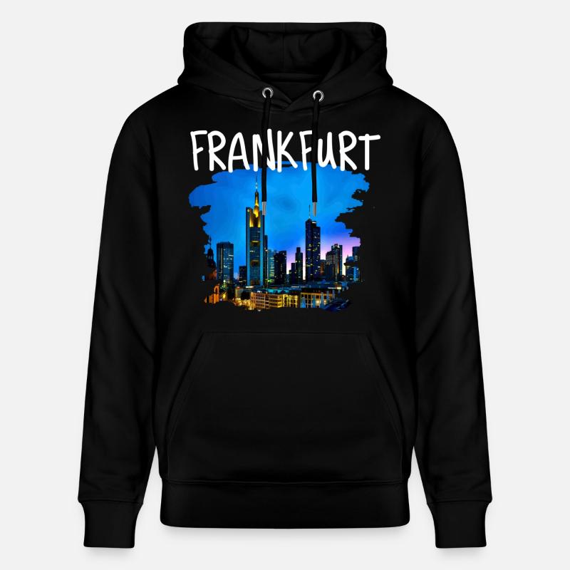 Skyline de Francfort - Sweat à capuche bio CRUISER Stanley/Stella Unisexe - noir
