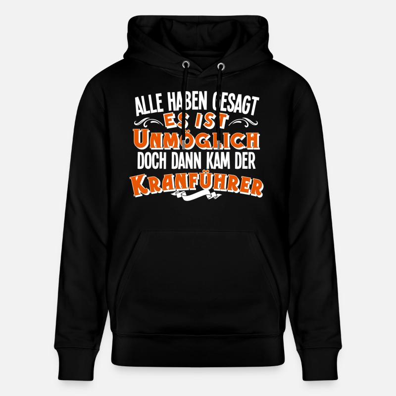 Kranführer - Stanley/Stella Unisex Bio-Hoodie CRUISER  - Schwarz