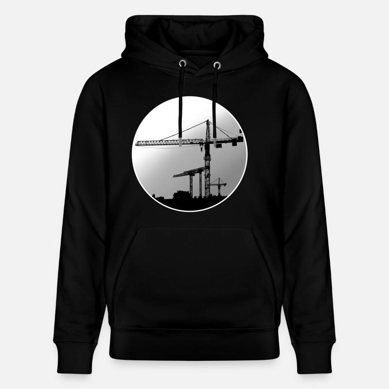 Grue grutier - Sweat à capuche bio CRUISER Stanley/Stella Unisexe - noir