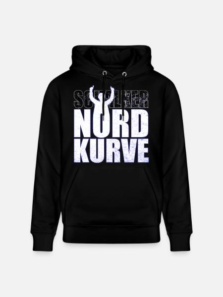 Schalke Nordkurve bogstaver gaveidee - Stanley/Stella CRUISER økologisk unisex-hoodie - sort