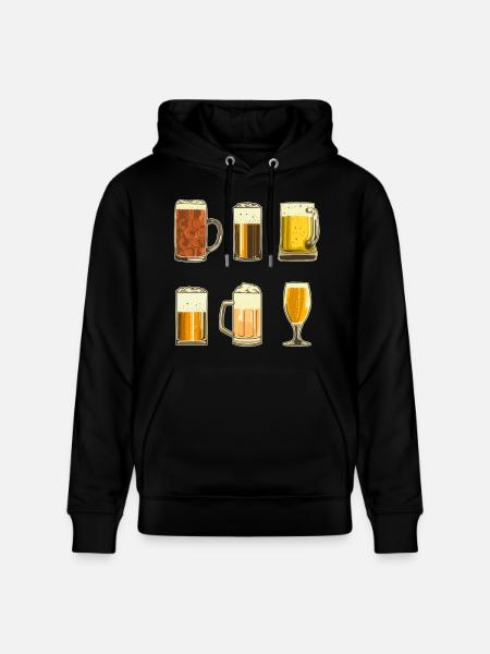 Bières - Sweat à capuche bio CRUISER Stanley/Stella Unisexe - noir