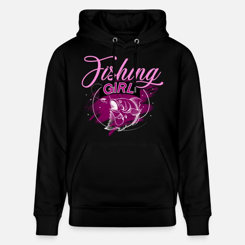 Pêcheur, pêche, pêcheur - Sweat à capuche bio CRUISER Stanley/Stella Unisexe - noir