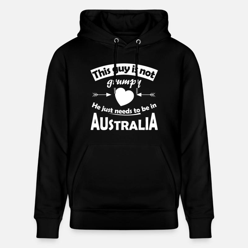 Vacances en Australie - Sweat à capuche bio CRUISER Stanley/Stella Unisexe - noir