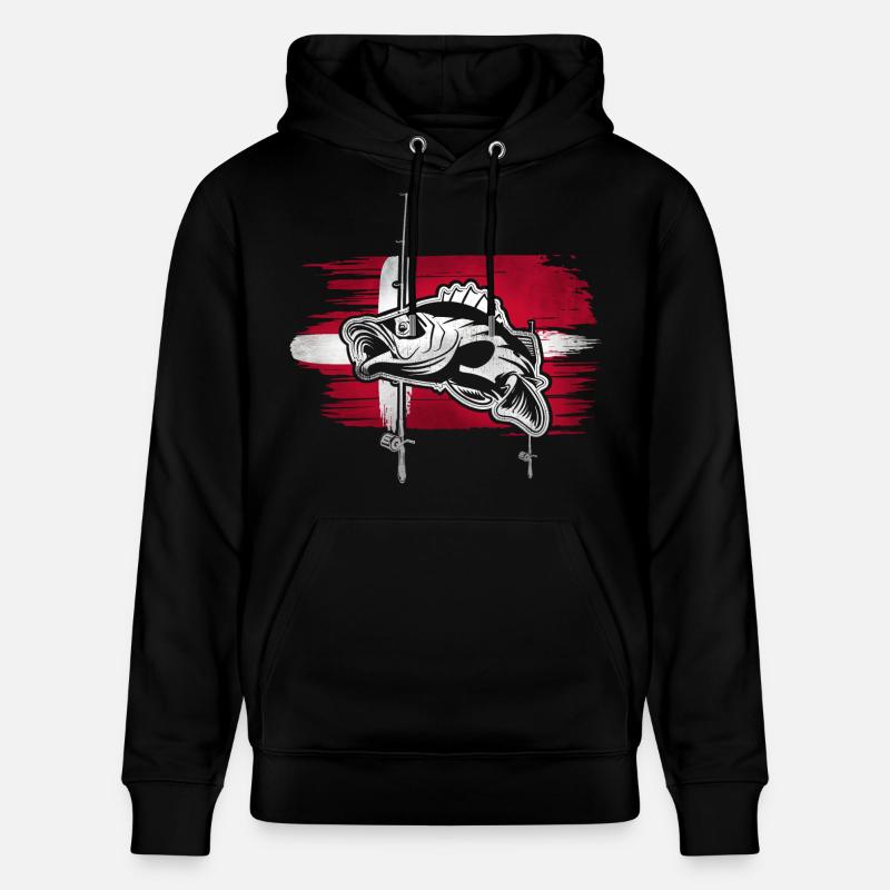 Pêche au Danemark - Sweat à capuche bio CRUISER Stanley/Stella Unisexe - noir