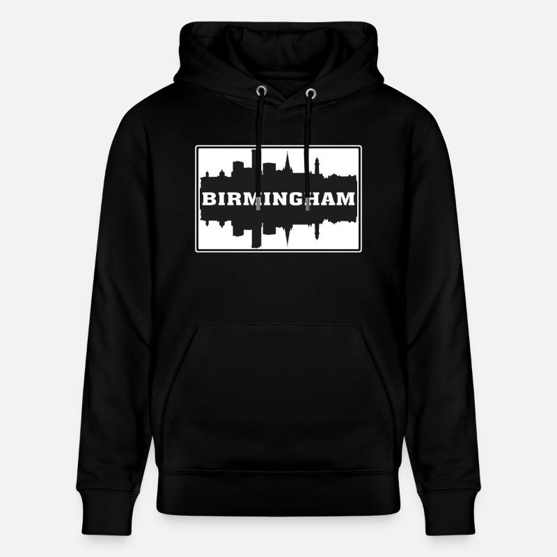 Birmingham Angleterre Voyage Souvenir Skyline Silhoue - Sweat à capuche bio CRUISER Stanley/Stella Unisexe - noir