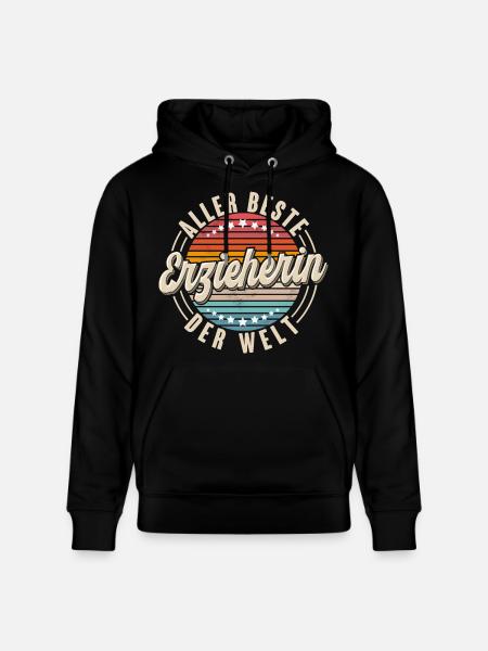 Erzieherin - Stanley/Stella Unisex Bio-Hoodie CRUISER  - Schwarz