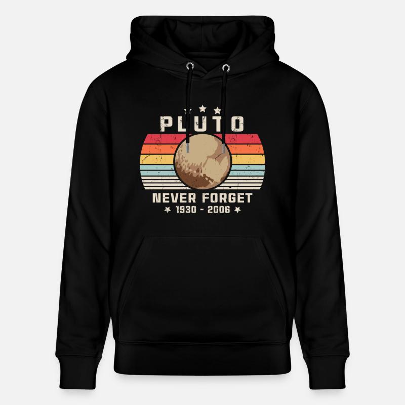 N’oubliez jamais Pluton - Sweat à capuche bio CRUISER Stanley/Stella Unisexe - noir