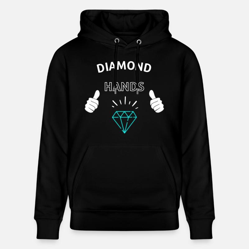 Diamond Hands Crypto - Sweat à capuche bio CRUISER Stanley/Stella Unisexe - noir