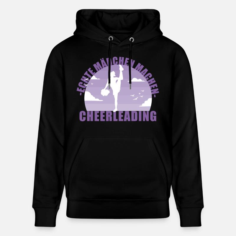 Cheerleading Cheerleader Pompons Mädchen Geschenk - Stanley/Stella Unisex Bio-Hoodie CRUISER  - Schwarz