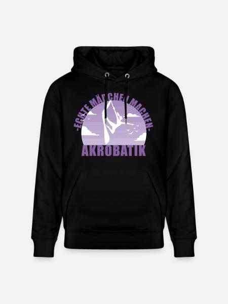 Echte Mädchen machen Akrobatik! Geschenk - Stanley/Stella Unisex Bio-Hoodie CRUISER - Schwarz