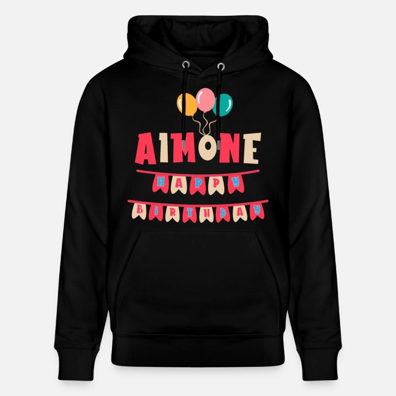 T-shirt Aimone joyeux anniversaire joyeux anniversaire - Sweat à capuche bio CRUISER Stanley/Stella Unisexe - noir