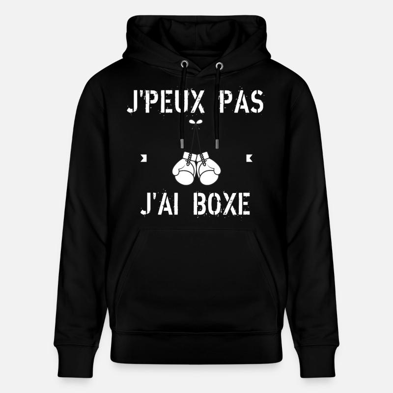 J'Peux Pas J'Ai Boxe - Sweat à capuche bio CRUISER Stanley/Stella Unisexe - noir