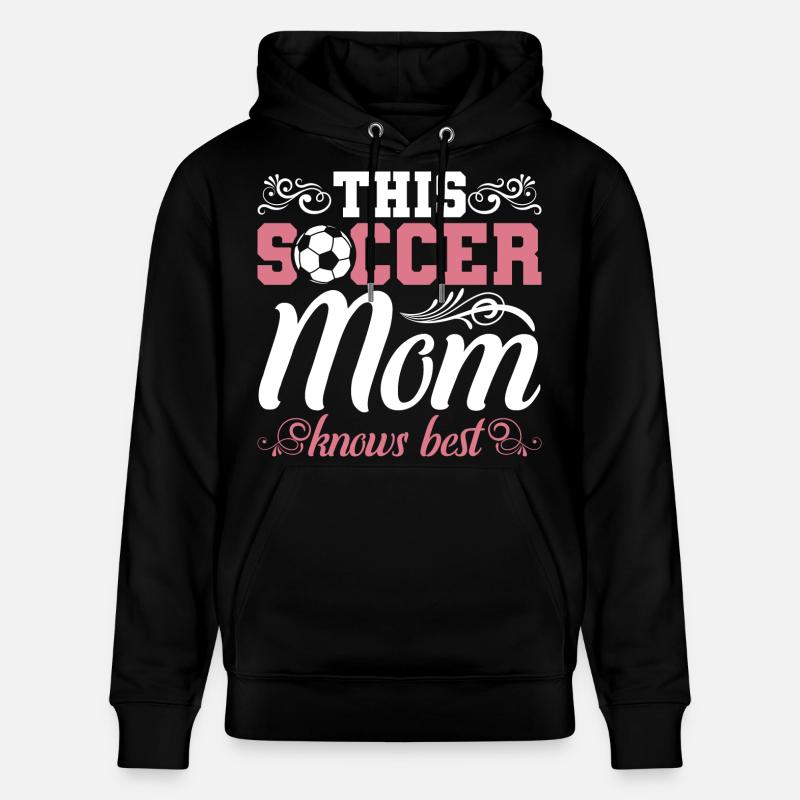 Maman de soccer - Sweat à capuche bio CRUISER Stanley/Stella Unisexe - noir