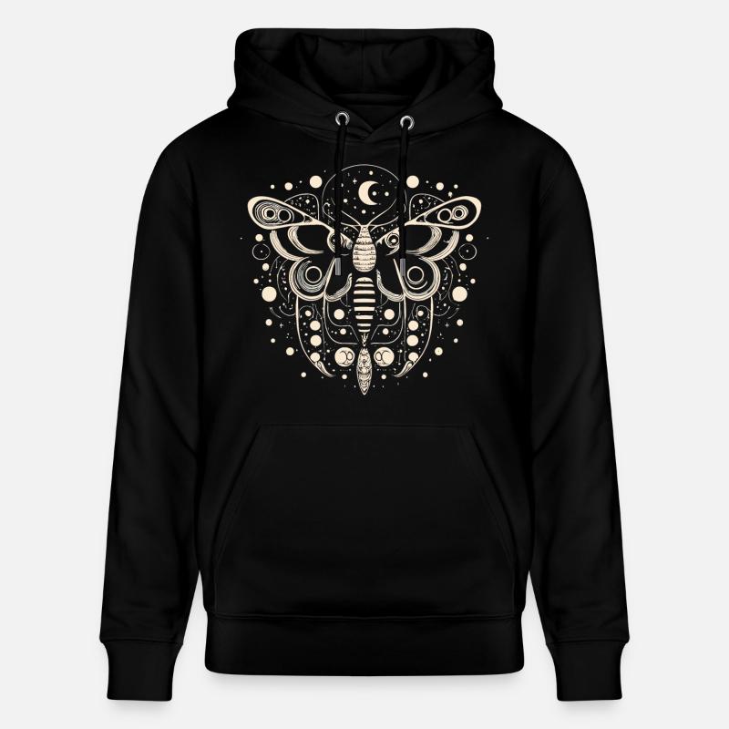 Papillon céleste - Sweat à capuche bio CRUISER Stanley/Stella Unisexe - noir