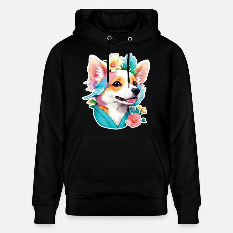 Corgi - Sweat à capuche bio CRUISER Stanley/Stella Unisexe - noir