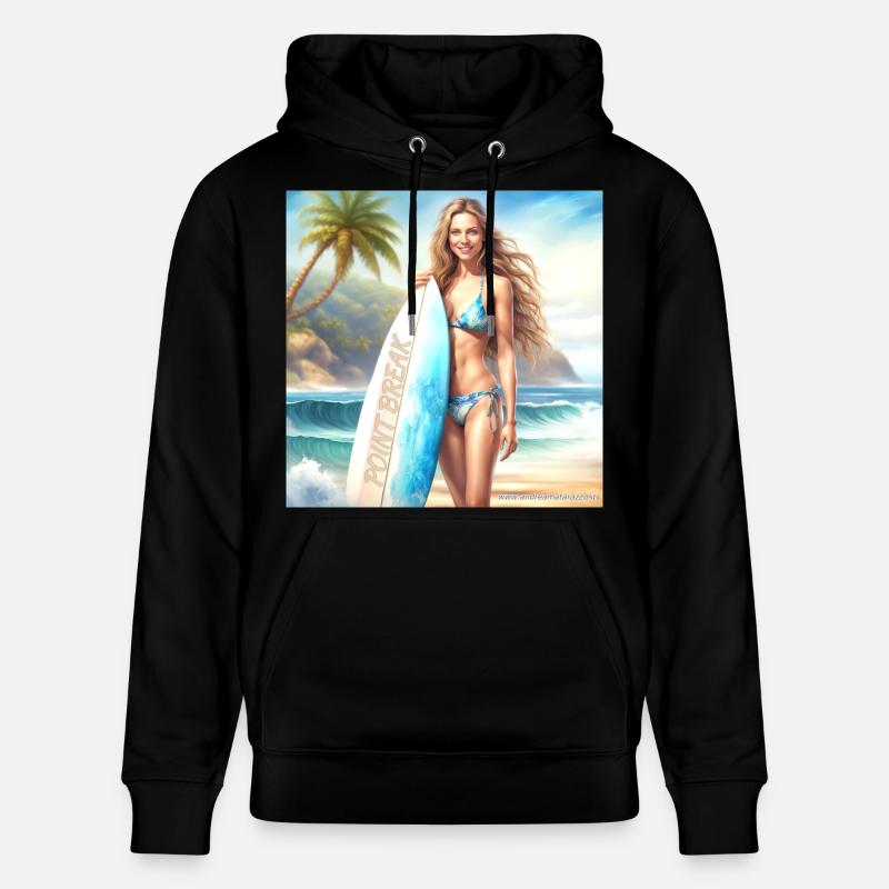 Fille Action Surf 2 - Sweat à capuche bio CRUISER Stanley/Stella Unisexe - noir