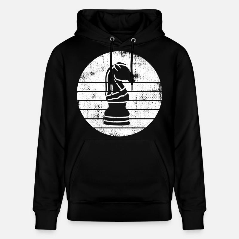 Croquis de chevalier d’échecs - Sweat à capuche bio CRUISER Stanley/Stella Unisexe - noir