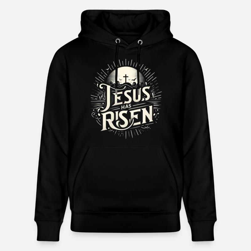 Jésus est ressuscité. - Sweat à capuche bio CRUISER Stanley/Stella Unisexe - noir