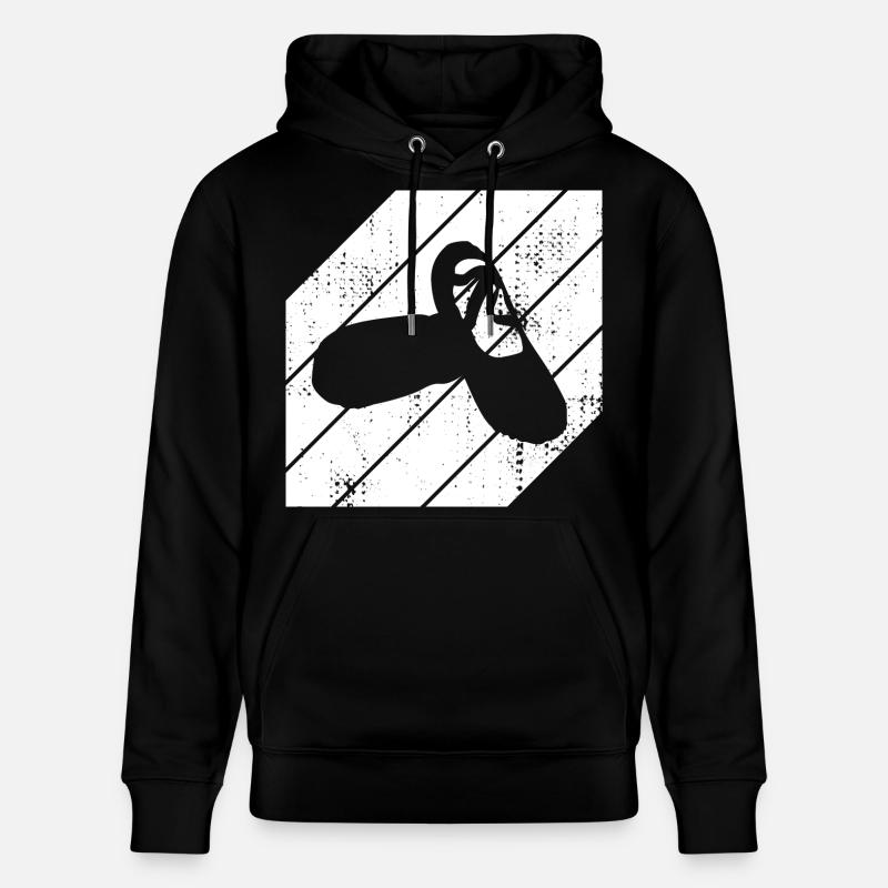 Croquis de chaussures de ballet - Sweat à capuche bio CRUISER Stanley/Stella Unisexe - noir