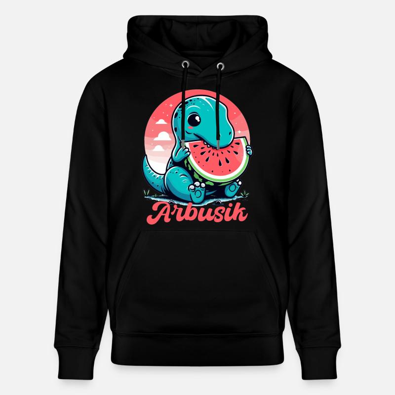 Mignon T-Rex Pastèque Arbusik Cadeau - Sweat à capuche bio CRUISER Stanley/Stella Unisexe - noir
