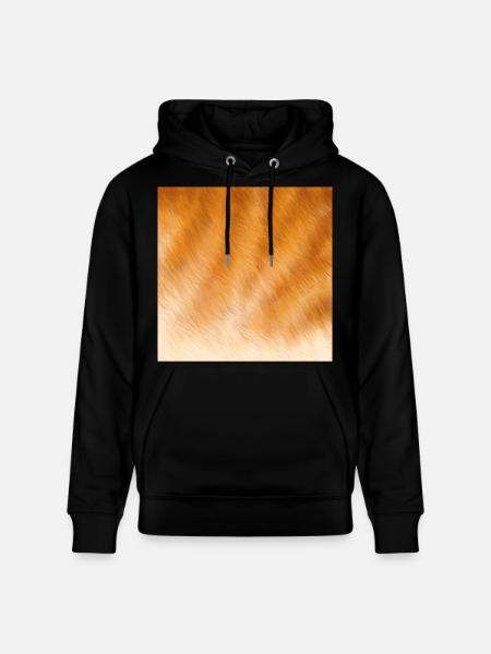 Red cat fur - Stanley/Stella CRUISER Unisex Organic Hoodie - black