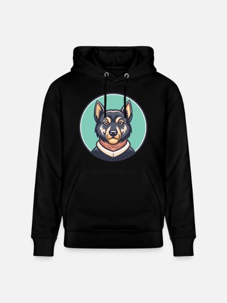 Molossus Of Epirus Dog Breed Cartoon Kawaii - Stanley/Stella CRUISER Unisex Organic Hoodie - black