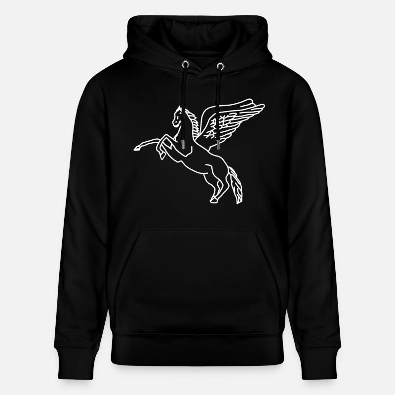 Pegasus lineart - Sweat à capuche bio CRUISER Stanley/Stella Unisexe - noir