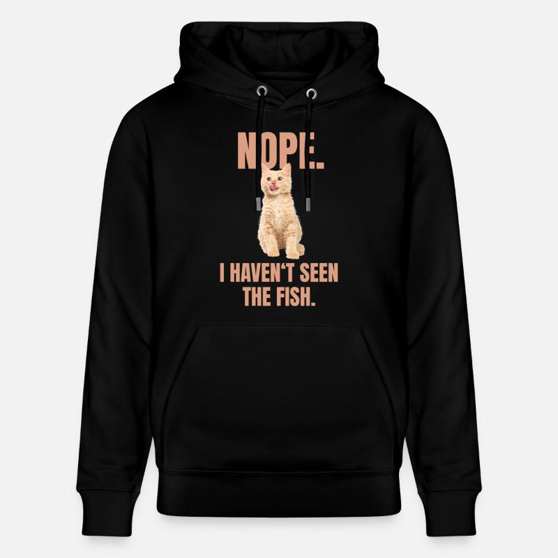 Mème de chat coquin - Sweat à capuche bio CRUISER Stanley/Stella Unisexe - noir