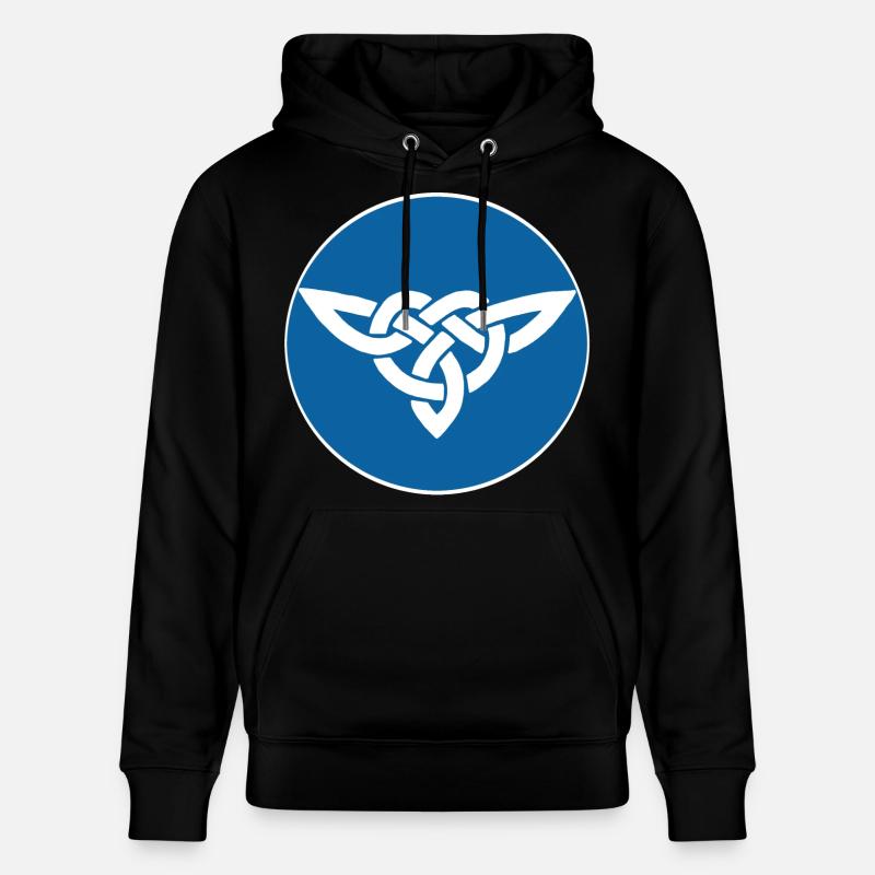 Oiseau celte bleu - Sweat à capuche bio CRUISER Stanley/Stella Unisexe - noir