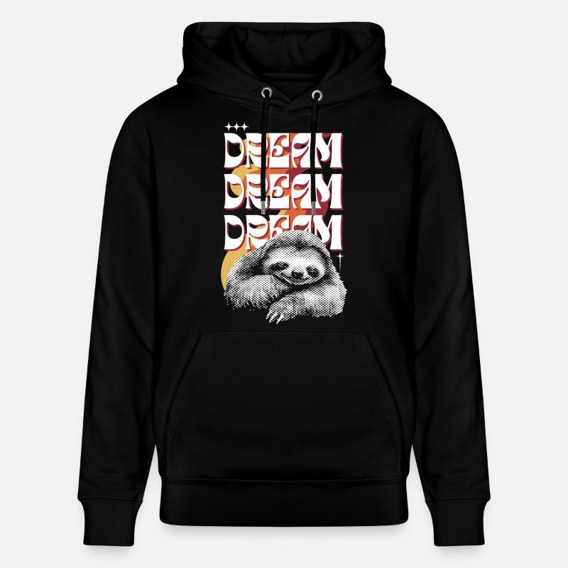 Paresseuse rêveuse – Rêve Rêve Rêve - Sweat à capuche bio CRUISER Stanley/Stella Unisexe - noir