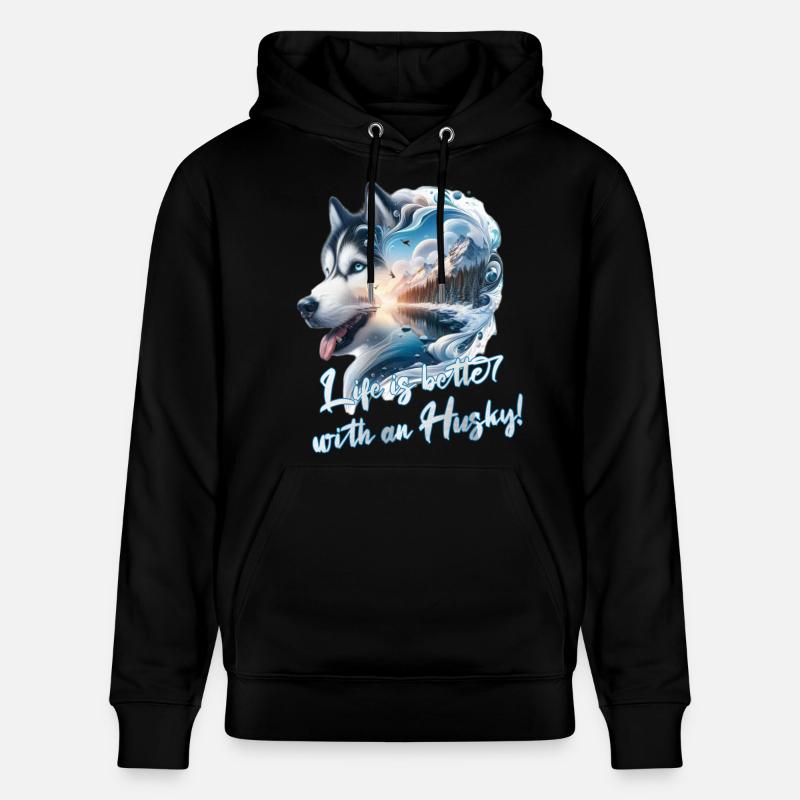 Rauque - Sweat à capuche bio CRUISER Stanley/Stella Unisexe - noir