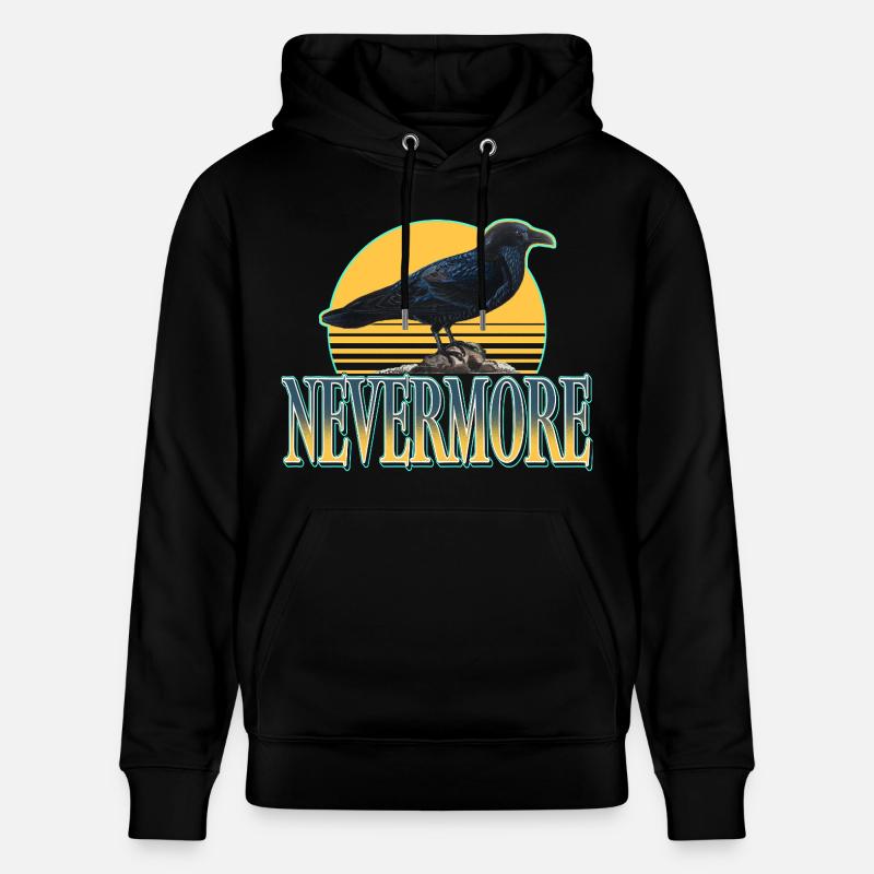 Nevermore – Raben & Gothic Ästhetik - Stanley/Stella Unisex Bio-Hoodie CRUISER  - Schwarz