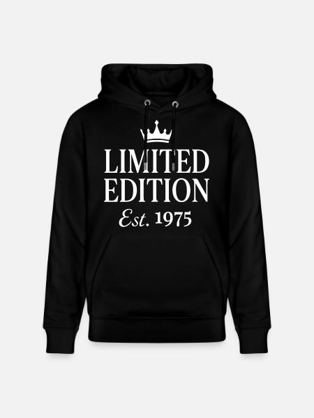 Limited Edition Est. 1975 - Stanley/Stella CRUISER Unisex Organic Hoodie - black