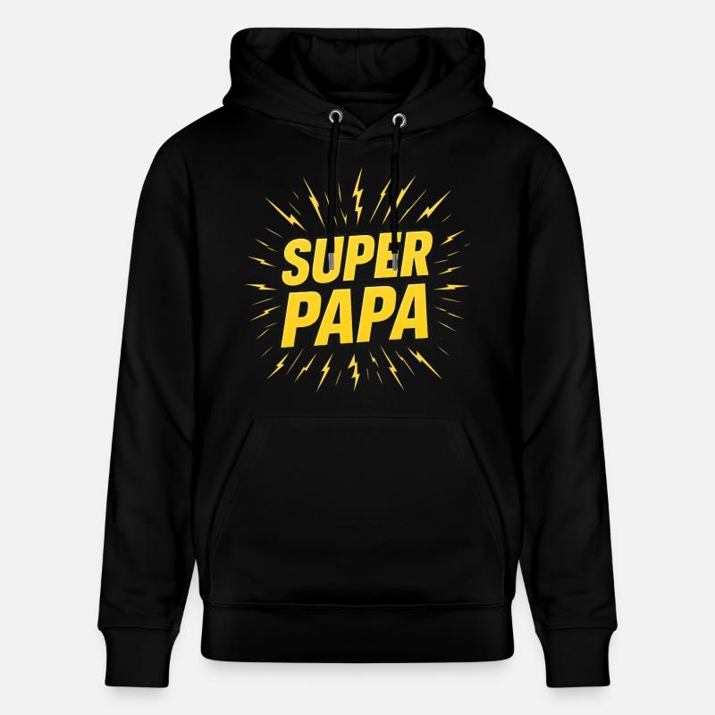 Super Papa - Sweat à capuche bio CRUISER Stanley/Stella Unisexe - noir