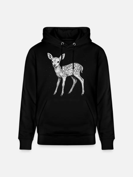 Faon - Sweat à capuche bio CRUISER Stanley/Stella Unisexe - noir