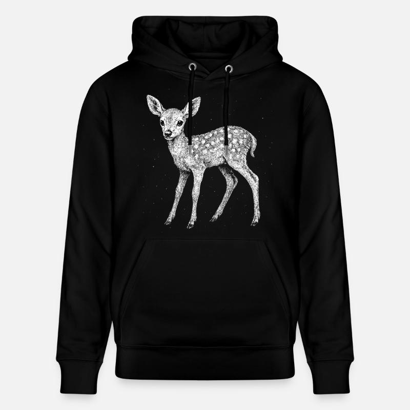 Rehkitz - Stanley/Stella Unisex Bio-Hoodie CRUISER  - Schwarz